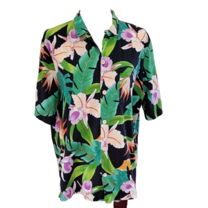 Vintage Tropical Mens Shirt Size XL EUC